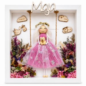 personalised birth keepsake frame handmade new baby gift