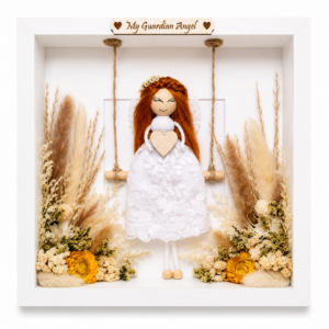 personalised angel frame boho guardian angel handmade gift