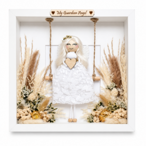personalised angel frame for christening or communion gift