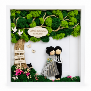 personalised wedding anniversary frame handmade keepsake gift