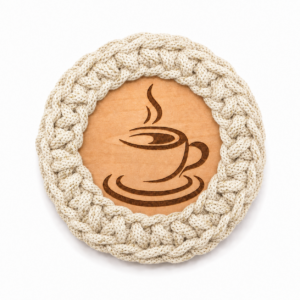 personalised macrame coffee coasters handmade gift