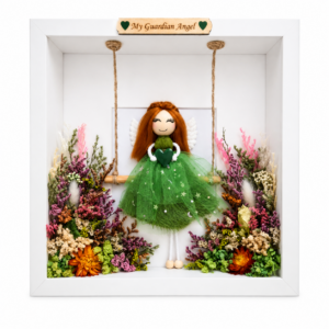 Colourful handmade angel personalised keepsake